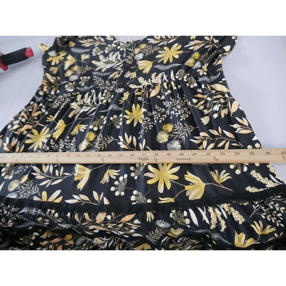 White Mark Women's Floral Short Sleeve Knee Length Dress 3XL - Picture 8 of 9